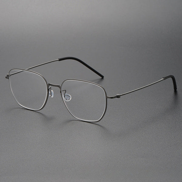 Retro Titanium Square Glasses Frame 5527-1