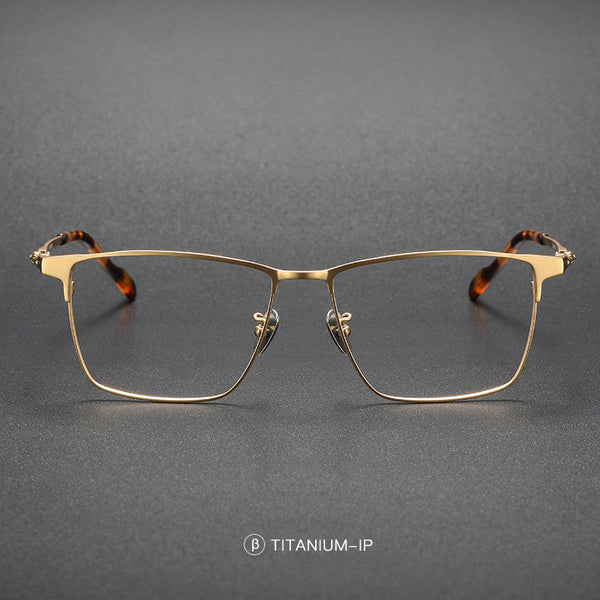 Ellyn Business Rectangle Titanium Glasses Frame