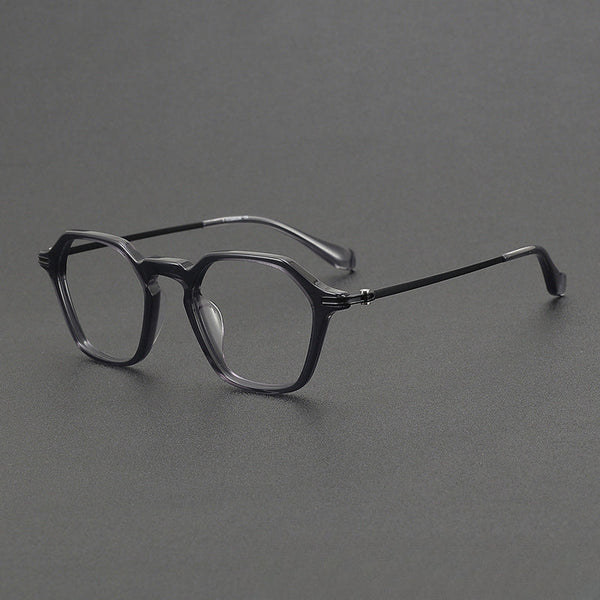 Wally Vintage Titanium Polygon Glasses Frame