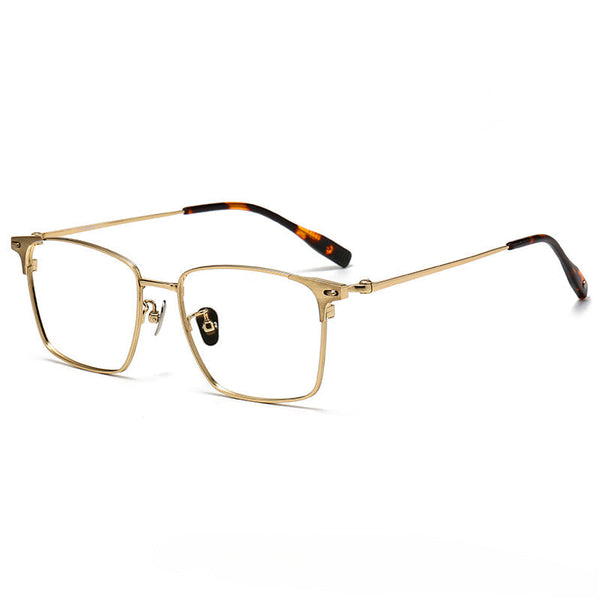 Teff Vintage Titanium Square Glasses Frame