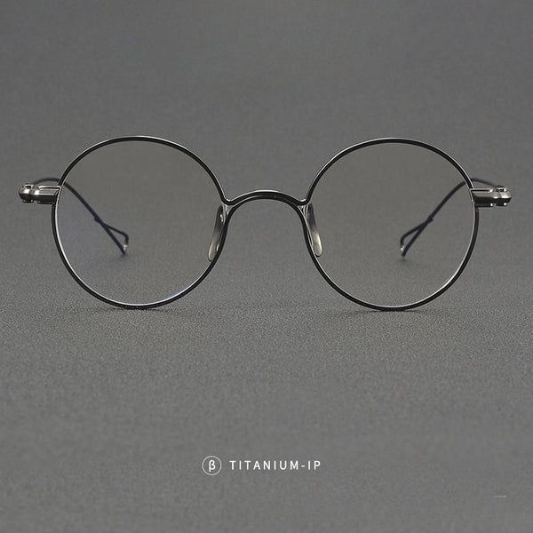 Gunn Vintage Titanium Round Glasses Frame