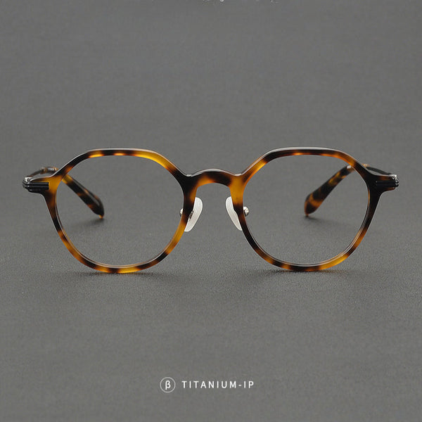 Wexler Vintage Titanium Round Glasses Frame