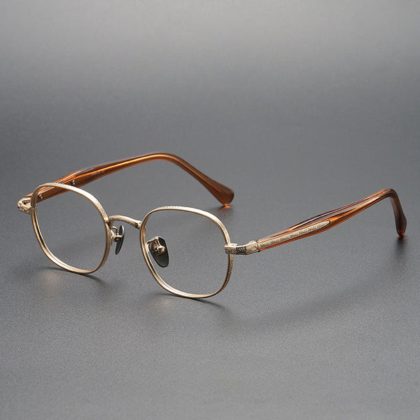Retro Titanium Square Glasses Frame ST41465