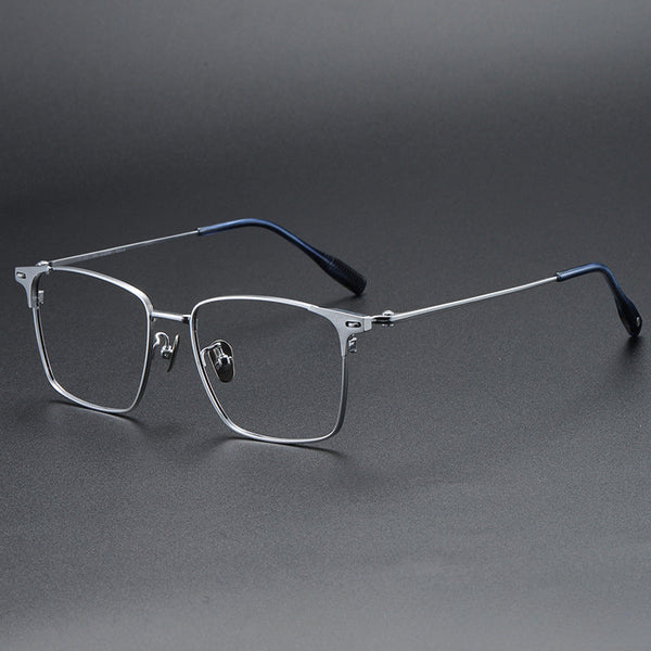 Teff Vintage Titanium Square Glasses Frame