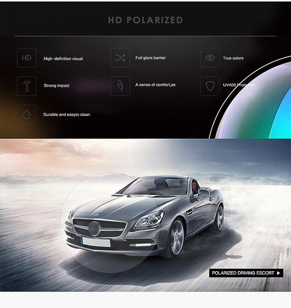 Retro Round Metal HD Polarized Steampunk Sunglasses