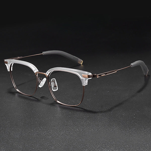 Retro Titanium Square Glasses Frame SM SS-107