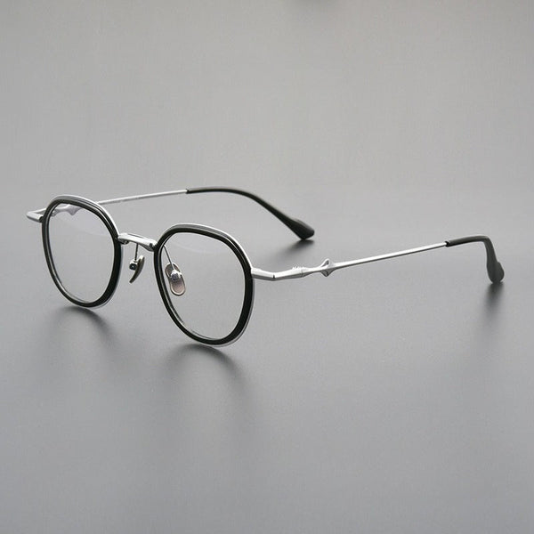 Giffin Retro Square Titanium Glasses Frame