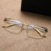 Lynch Versatile Rectangle Pure Titanium Half-frame Glasses Frame