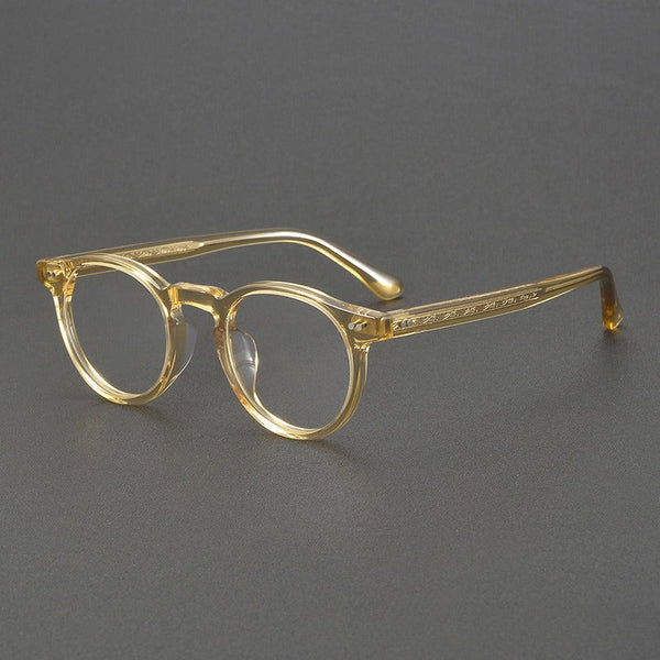 Lox Retro Oval Acetate Glasses Frame