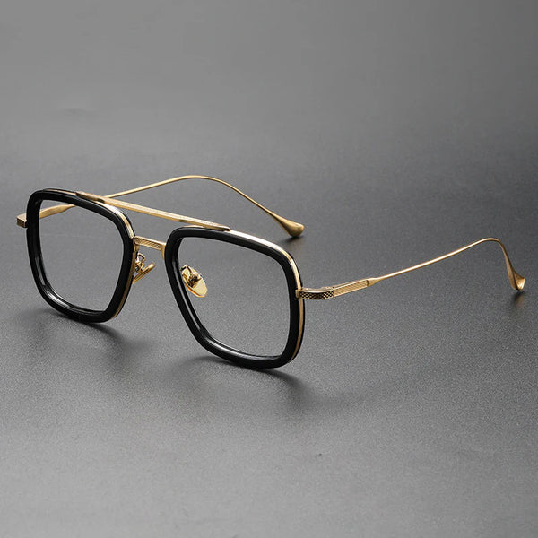 Roee Titanium Retro Glasses