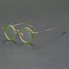 Iryna Retro Round Titanium Eyeglasses Frame