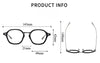 Tacho Classic Oval Acetate Glasses Frame