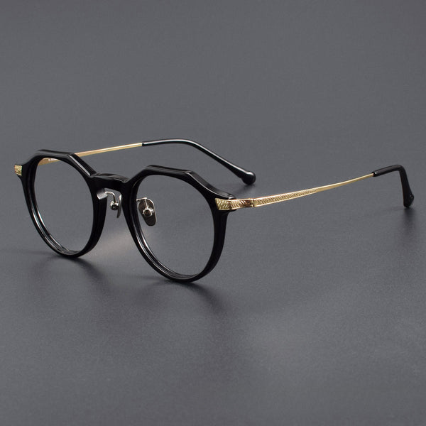 Lyle Vintage Acetate Round Glasses Frame