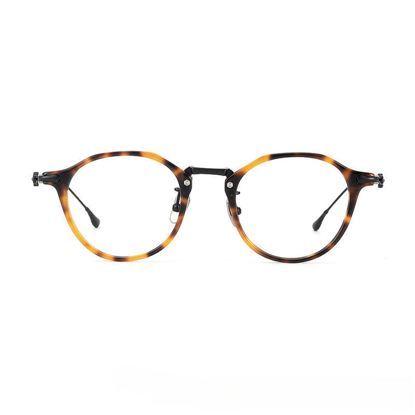 Schnurr Vintage Titanium Oval Glasses Frame