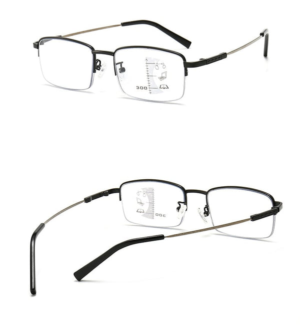 Ultra-Light Multifocal Photochromic Progressive Anti-Blue Light Reading Glasses - CML8809