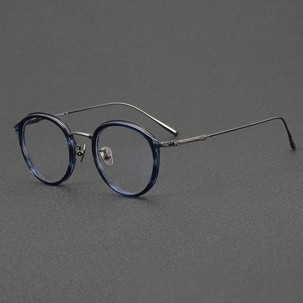 Varma Vintage Titanium Round Glasses Frame