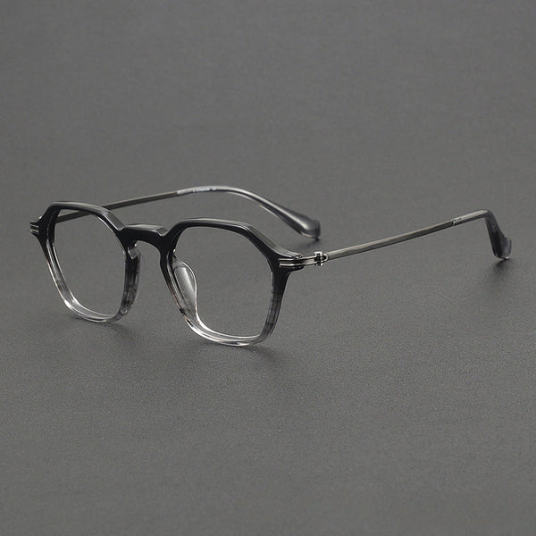 Wally Vintage Titanium Polygon Glasses Frame