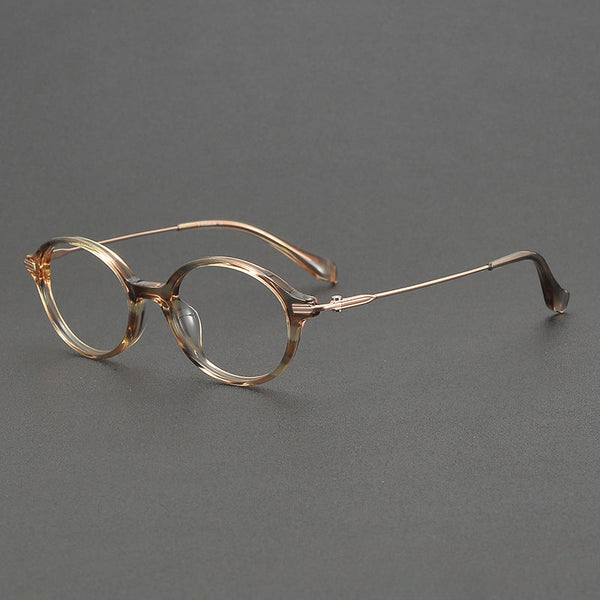 Finley Vintage Titanium Oval Glasses Frame