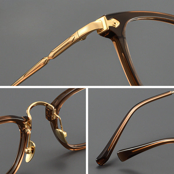 Retro Titanium Square Glasses FrameST BT55005