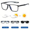 Ultra-Light Multifocal Photochromic Progressive Anti-Blue Light Reading Glasses-CML029