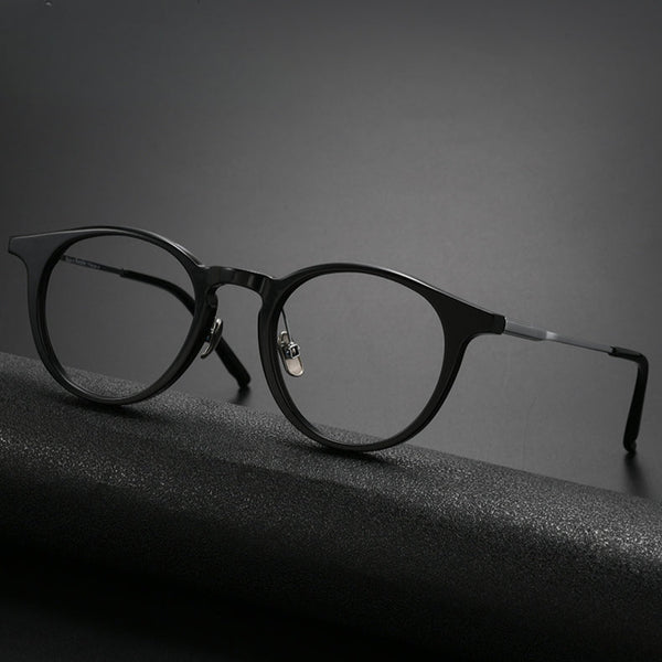 Newby Vintage Round Ultra-light Titanium Glasses Frame