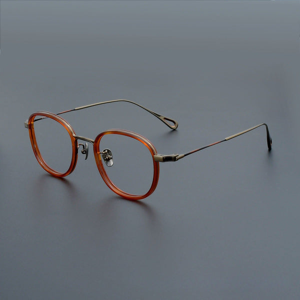 Copp Retro Square Titanium Glasses Frame