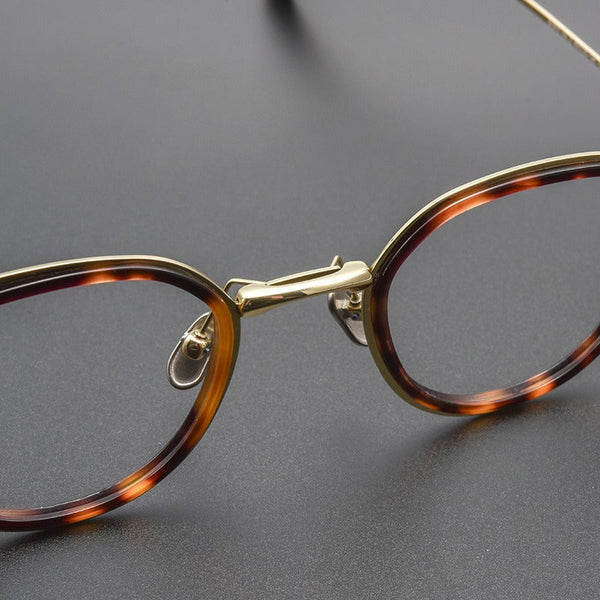 Giffin Retro Square Titanium Glasses Frame