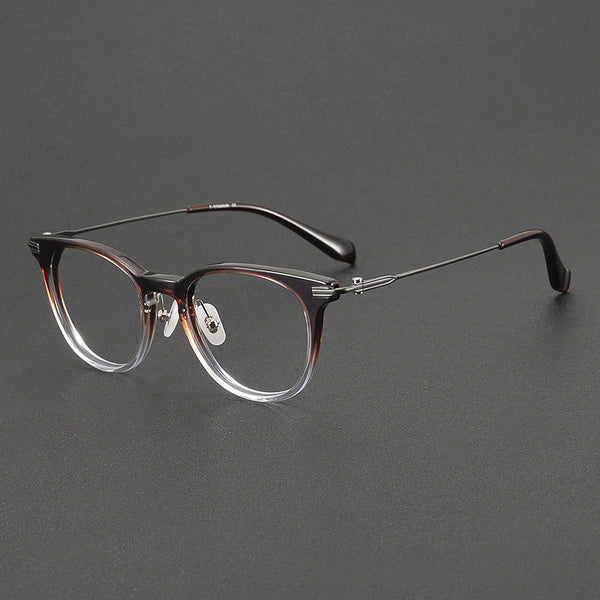 Tozo Vintage Titanium Round Glasses Frame