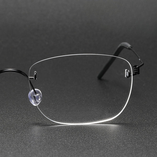 Retro Titanium Rectangle Glasses Frame 297