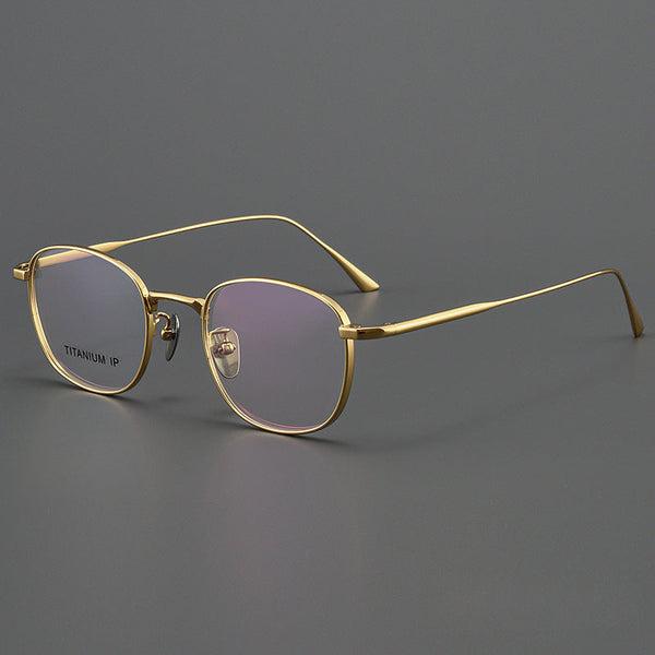 Titanium Vintage Round Eyeglasses Frames ST DALIY