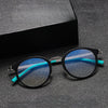 Zelma Retro Oval Titanium Glasses Frame