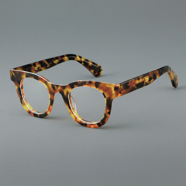 Klug Acetate Oval Retro Glasses Frame