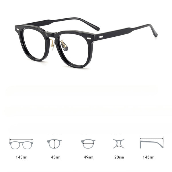 Acetate Square Glasses Frames 8153