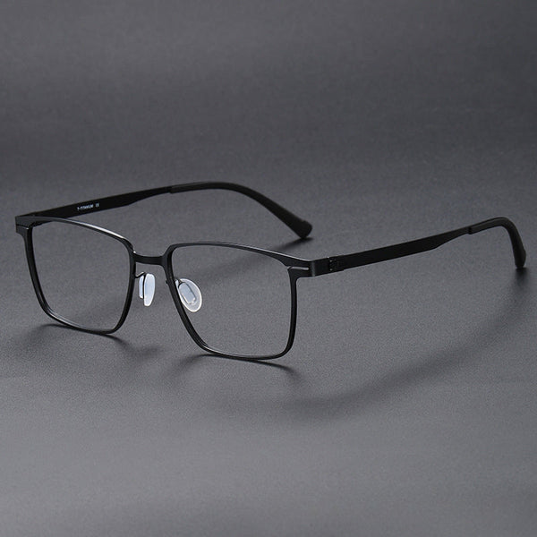 Retro Titanium Square Glasses Frame 80995