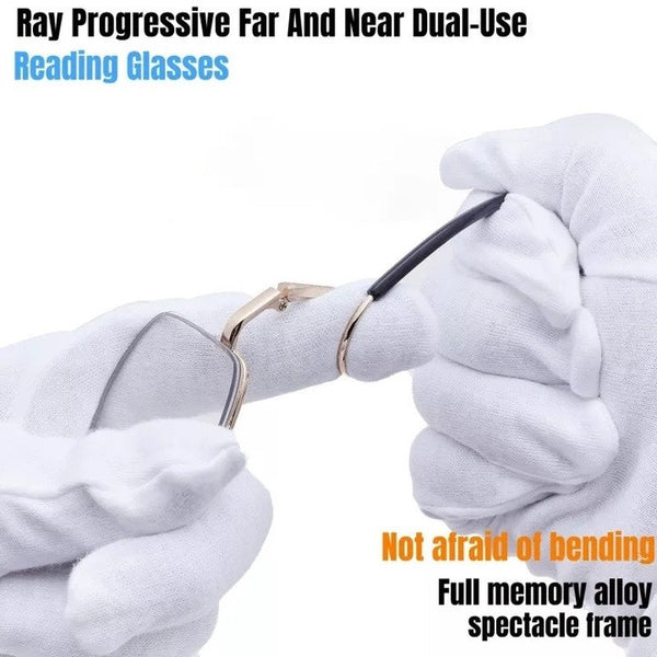 Multi-Focus Memory Titanium Frame Anti-Blue Light Glasses - CML8809