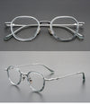 Giffin Retro Square Titanium Glasses Frame