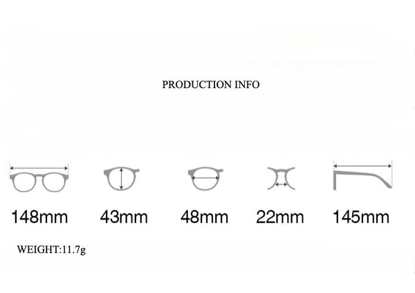 Ulian Acetate Geometric Glasses Frame