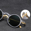 Von Round Titanium Glasses Frame With Magnetic Sunglasses Clips