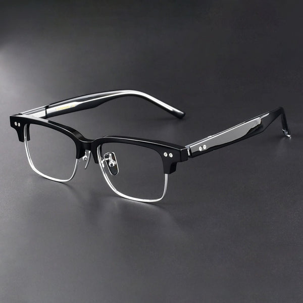Finn Retro Rectangle Titanium Glasses Frame