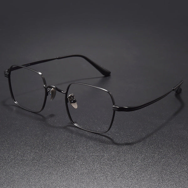 Retro Titanium Square Glasses Frame 6801