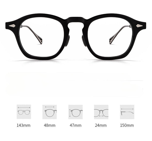 Acetate Square Glasses Frames SM55010