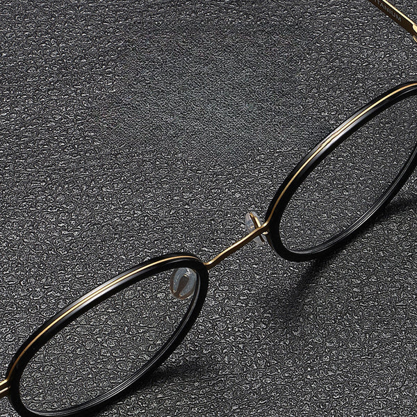 Romel Retro Oval Titanium Business Glasses Frame