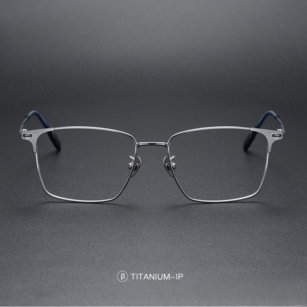 Teff Vintage Titanium Square Glasses Frame