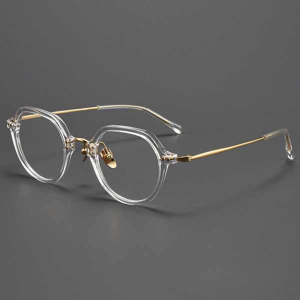 Titanium Vintage Round Eyeglasses Frames ST BT55002