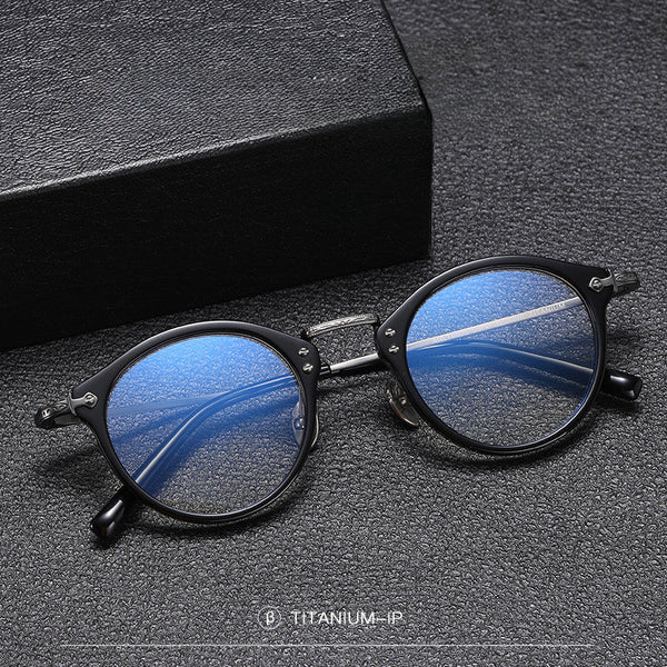 Rhodus Retro Round Ultra-light Titanium Glasses Frame