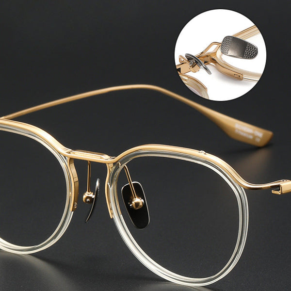 Titanium Vintage Oval Eyeglasses Frames DTX131