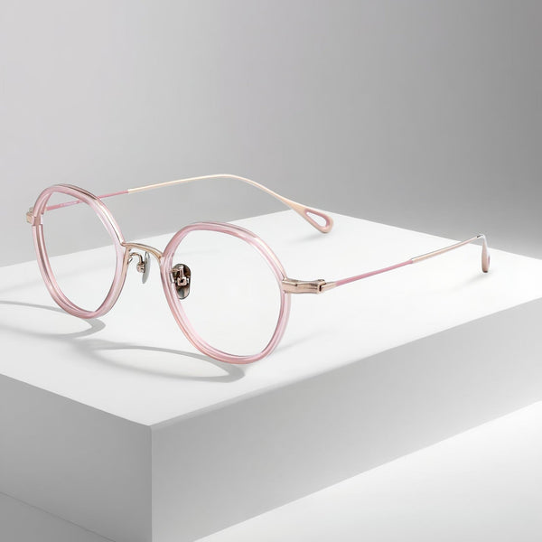 Gildo Retro Round Titanium Glasses Frame