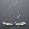 Ultra-Light Titanium Rectangle Rimless Glasses - CMT861