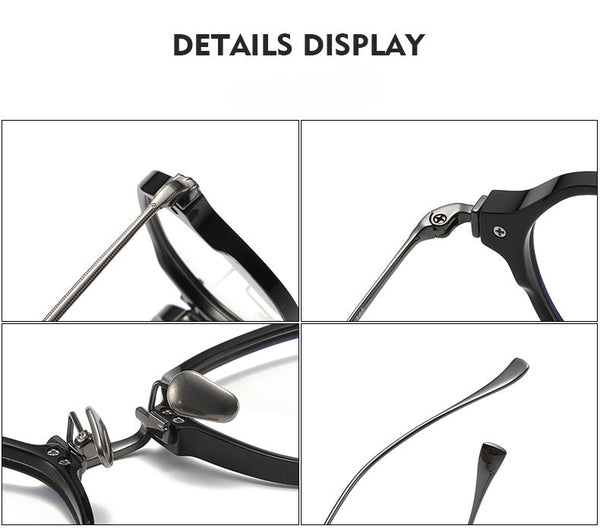 Retro Titanium Square Glasses Frame KMN183