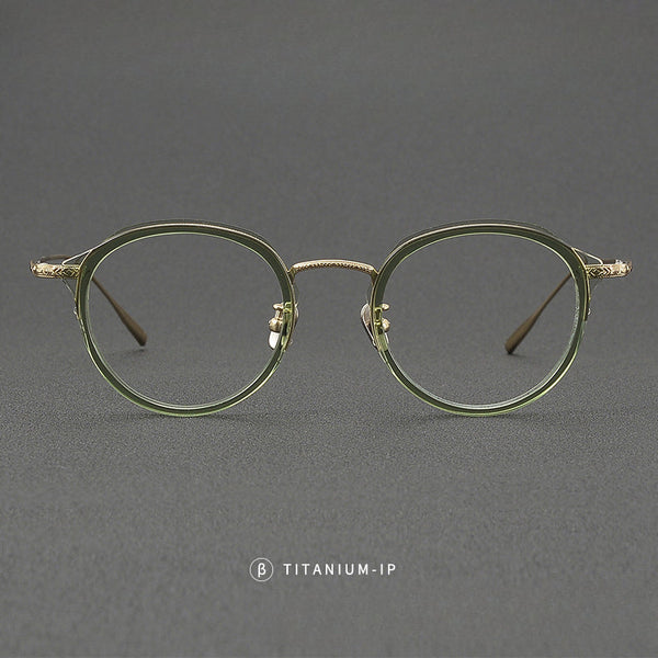 Varma Vintage Titanium Round Glasses Frame